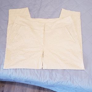 NWOT'S Lane Bryant Tan & Gold Slacks Sz. 20